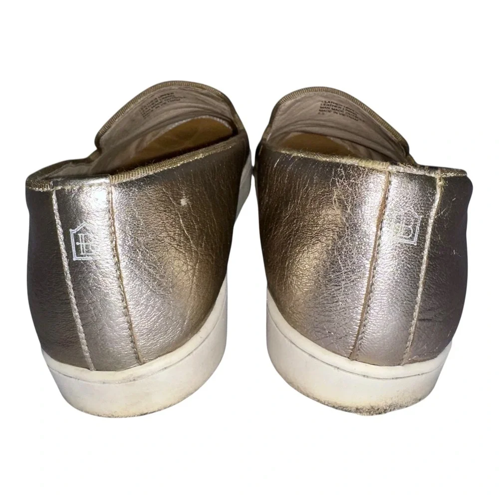 Birdies The Swift Metallic Gold Slip‎ On Sneakers Women's Size 8.5